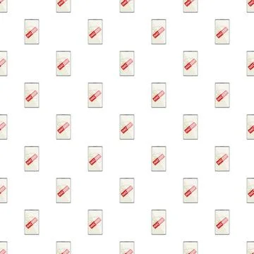 Hacked smartphone pattern illustrating data security breach risk Stock Illustration