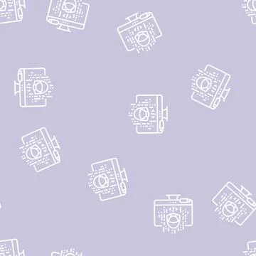 Hacked software line seamless pattern Illustrazione stock