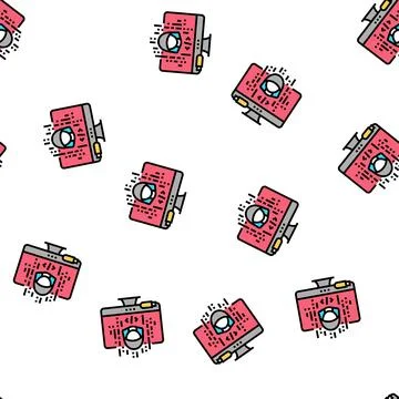 Hacked software vector seamless pattern Stock Illustration