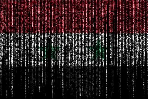 Hacked by Syria 库存插图