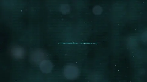 Hacked system text with computer code Stock Footage 104483351
