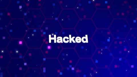 Hacked text animation with background Stock-Footage 260209756
