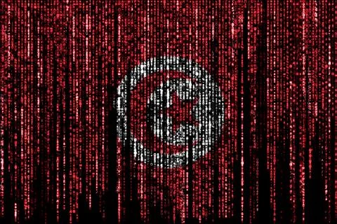 Hacked by Tunisia 库存插图
