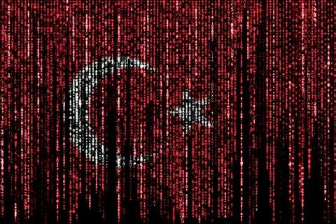 Hacked by Turkey Illustrazione stock