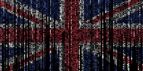 Hacked by the UK Stockillustratie