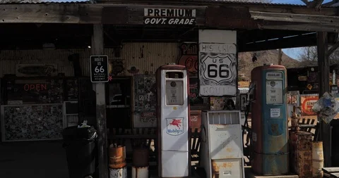 Hackenberry Gas Pumps Stock Footage 87630916
