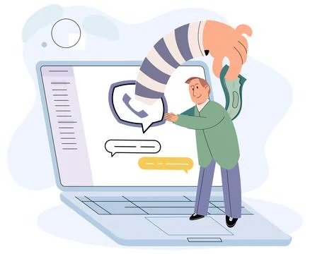 Hacker activity big set. Hacking computer. Phishing account, cyber attack on Stock Illustration