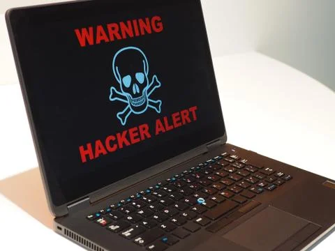 Hacker Alert concept. Stock Photos