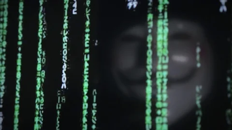 Hacker analysing data code - cybersecurity Stock Footage 86479177