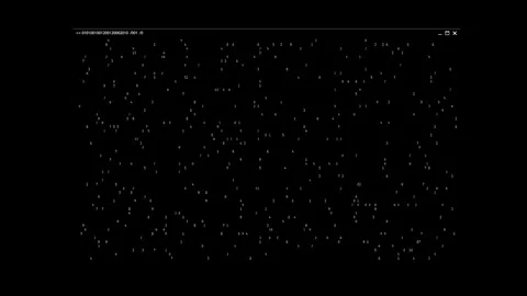 Hacker and coding element with a glitch effect Stock Footage