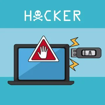 Hacker and cyber security イラスト素材