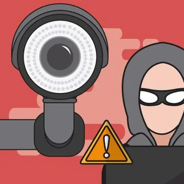 Hacker and cyber security Stock Illustration