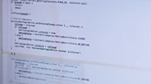 Hacker api text on the computer screen. Coding hacker concept. Modern tech Stock Footage 105655047