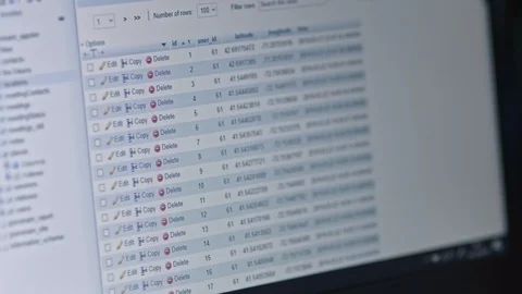 Hacker api text on the computer screen. Coding hacker concept. Modern tech Stock Footage 105655373