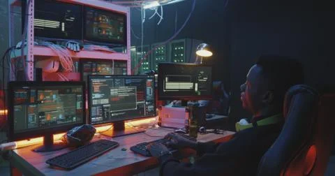 Hacker asking help from friend 스톡 사진