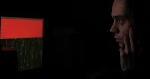 Hacker asks not to disturb Stock Footage 142734374