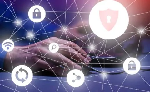 Hacker attack and web security. Online scam and steal 스톡 사진