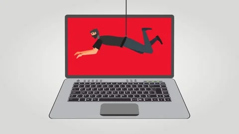 Hacker Attack Animation Illustration for Cybersecurity Video stock 277624797