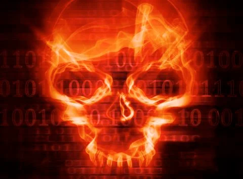 Hacker attack concept backround Stock Illustration