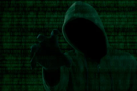 Hacker attack concept 库存插图