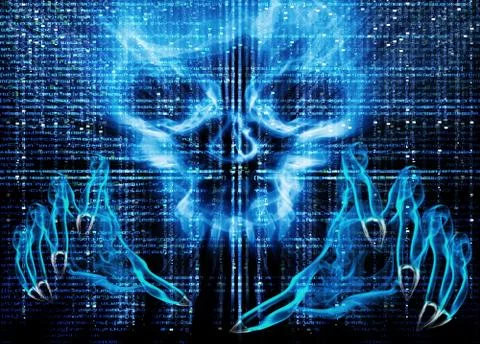 Hacker attack concept Illustrazione stock