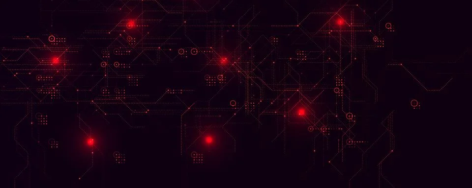 Hacker Attack Cyber Security Digital Data Breach Computer Fraud Red Code 스톡 일러스트