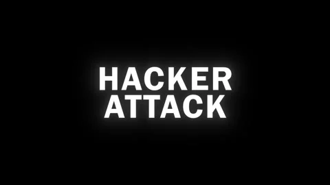 HACKER ATTACK Glitch Animation for Cybersecurity Stock Footage 286294610