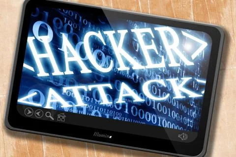 Hacker attack Stock Illustration