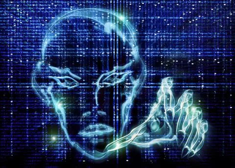 Hacker attack Stock Illustration