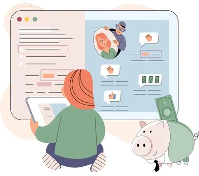 Hacker attack. Internet phishing, hacked username, password. Fraud with user 스톡 일러스트