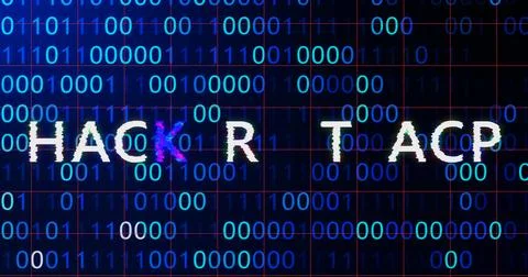 Hacker attack system hacked computer glitch virus inter system hacking conc.. 스톡 일러스트