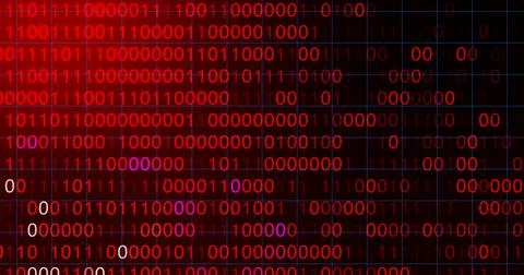 Hacker attack system hacked computer glitch virus inter system hacking conc.. Illustrazione stock