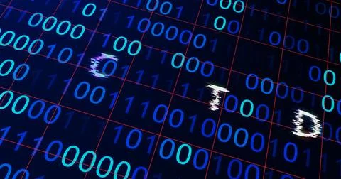 Hacker attack system hacked computer glitch virus inter system hacking conc.. Stock Illustration