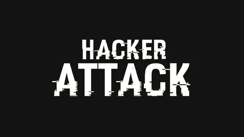 Hacker Attack Text + Alpha Channel Stock Footage 72791562