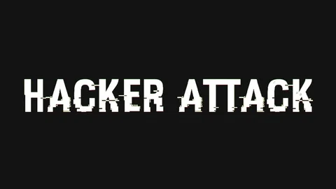 Hacker Attack Text + Alpha Channel Stock Footage 72791565