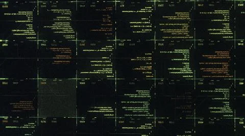 Hacker attack through network by writing a special code on a black computer 스톡 일러스트