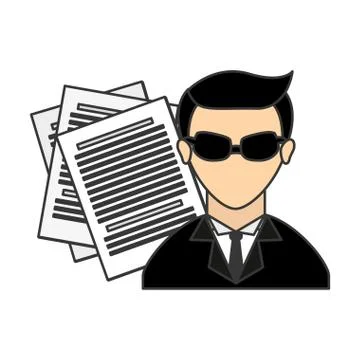 Hacker avatar character Stock-Illustration