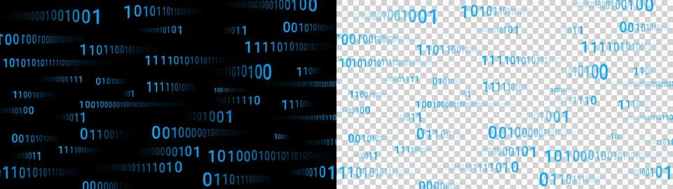 Hacker background horizontal with bit binary 0 1  Stock Illustration
