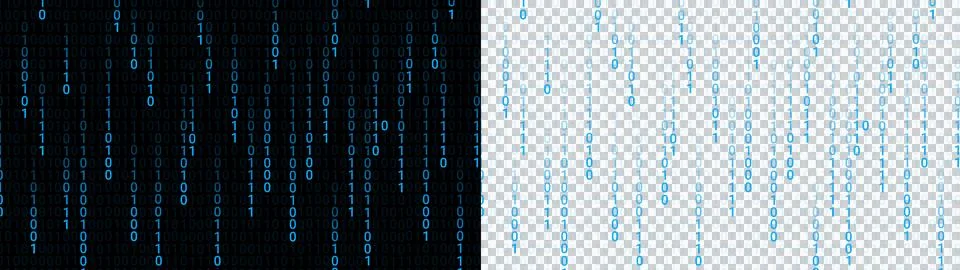 Hacker binary bit 0 1 Stock Illustration