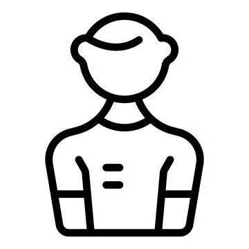 Hacker boy icon outline vector. Cyber crime Stock Illustration