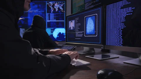 Hacker Breaking Code  Stock Footage 200823058