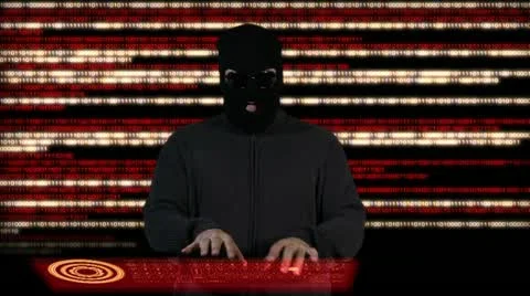 Hacker Breaking System Fail Video stock 20456143