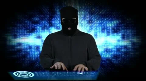 Hacker Breaking System Fail Stock Footage 20456504