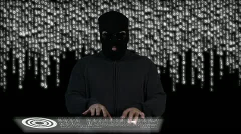 Hacker Breaking System Fail Stock Footage 20500308