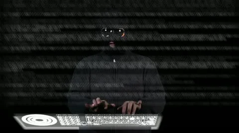Hacker Breaking System Stock Footage 20460130