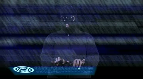 Hacker Breaking System Stock Footage 20460312