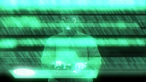 Hacker Breaking System Vídeos de archivo 20460837