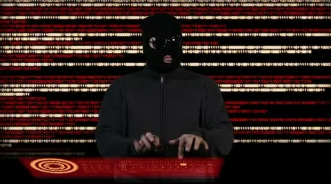 Hacker Breaking System Succes Video stock 20457208