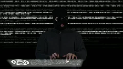 Hacker Breaking System Success Stock Footage 20456644