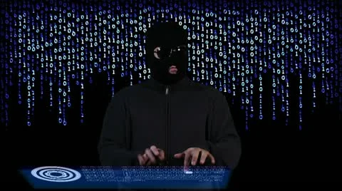 Hacker Breaking System Success Stock Footage 20500693